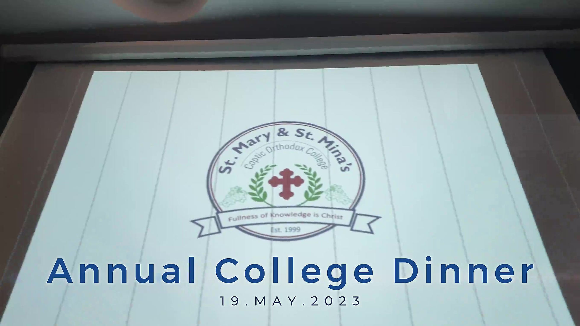2023.5.19.St Mary St Mina Annual College Dinner